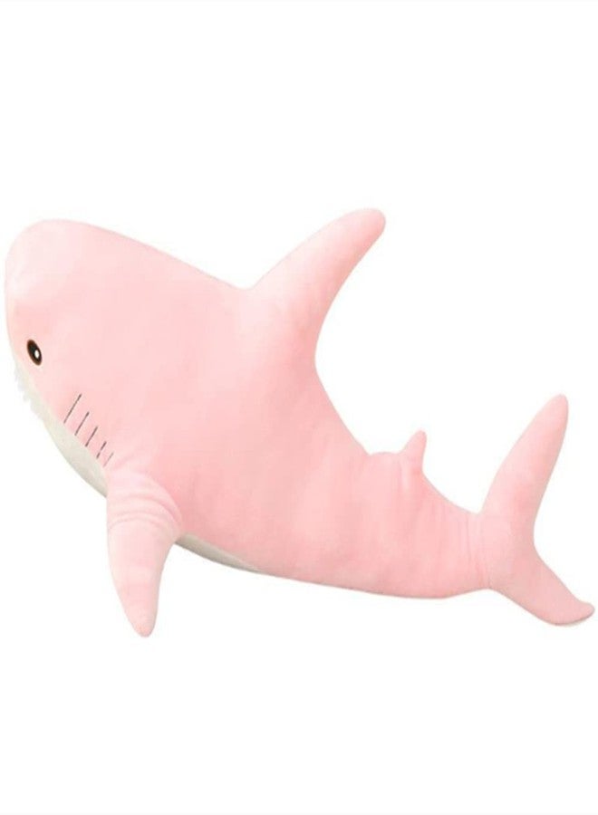 OPHRBU Shark Stuffed Animal Plush,Soft Pink Shark Stuffed Animal,Plush Large Shark Toys for Home Decoration Kids Gift (Pink,24 inches) - Image 1